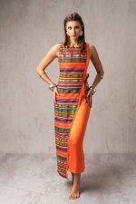 CHAUPI QUILLA ORNGE DRESS